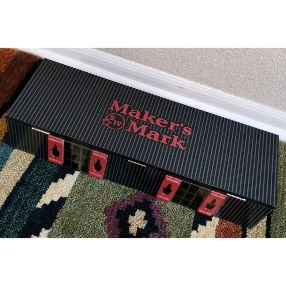 Maker’s Mark Bourbon Whiskey Wood Condiment Drink Garnish Fruit Bar Caddy NEW!
